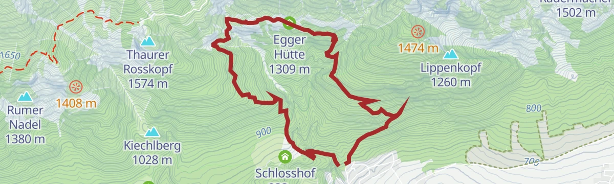 Route map: Egger Hütten Runde